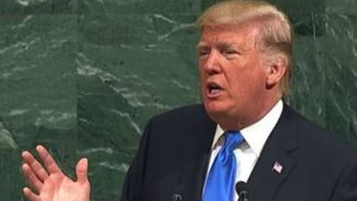 President Donald Trump began his speech to the United Nations General Assembly on Sept. 19 by talking about gains in the U.S. economy.