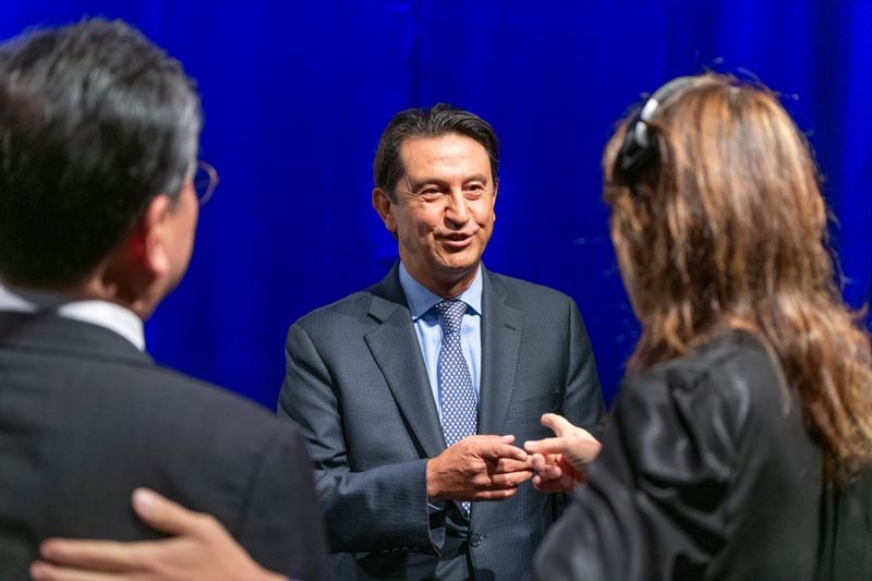 José Muñoz, Hyundai Motor Group’s North American chief executive, spoke to Georgia Tech leaders and students at an event Sept. 19, 2023.