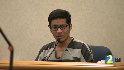 Hector Garcia-Solis wept in the witness stand as he apologized to the family of the man he admitted to murdering, 28-year-old Deputy Nicolas Blane Dixon.