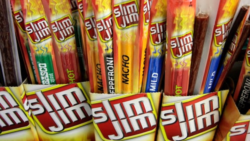 Alonzo “Lon” T. Adams II, the man who created the formula for Slim Jim beef jerky sticks, has died from complications of COVID-19. He was 95. (Amy Sancetta/AP file photo)
