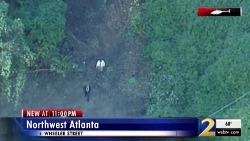 A construction crew found skeletal remains in northwest Atlanta, police said.