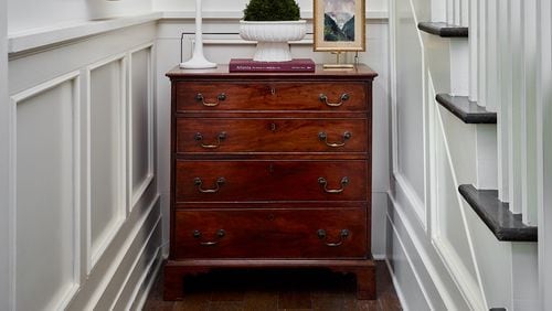 A vintage chest of drawers can fulfill a variety of functions in the home, said designers Cate Dunning and Lathem Gordon of GordonDunning Interior Design.
Photo: Courtesy of GordonDunning Interior Design / Emily Followill
