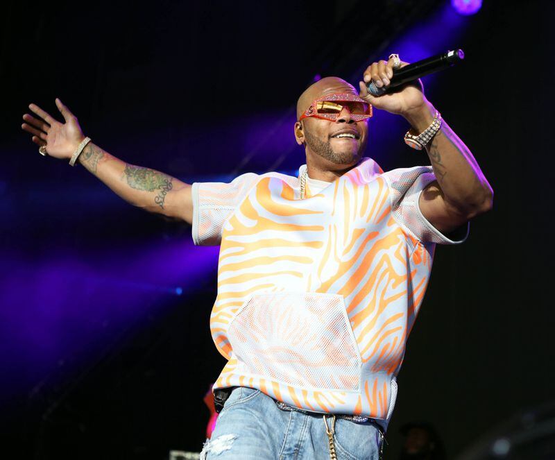Flo Rida sweated and charmed his way through his set of hits at Lakewood.  Photo: Robb Cohen Photography & Video /RobbsPhotos.com