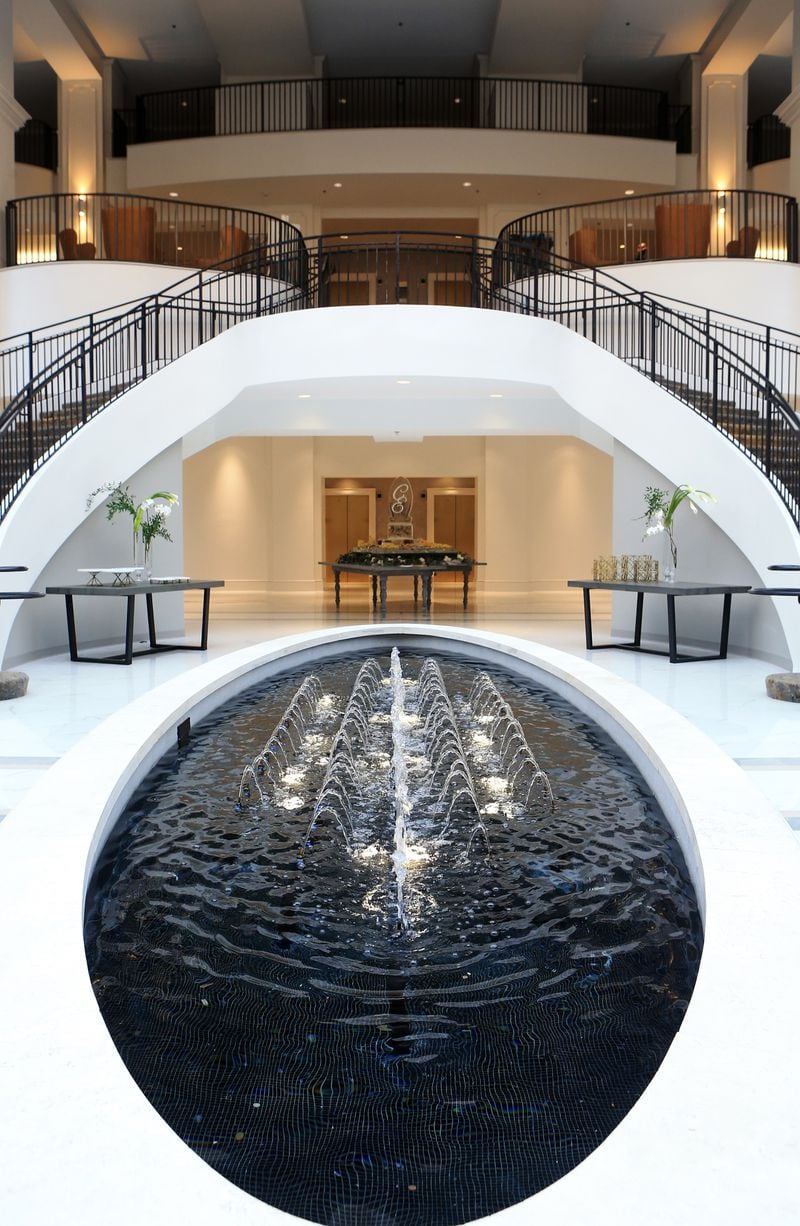 A fountain, photographed during the Chateau Elan grand unveiling celebration on Tuesday, January 14, 2020, at the Chateau Elan Resort in Braselton, Georgia. Chateau Elan completed a $25 million renovation of its resort and spa. Christina Matacotta/crmatacotta@gmail.com