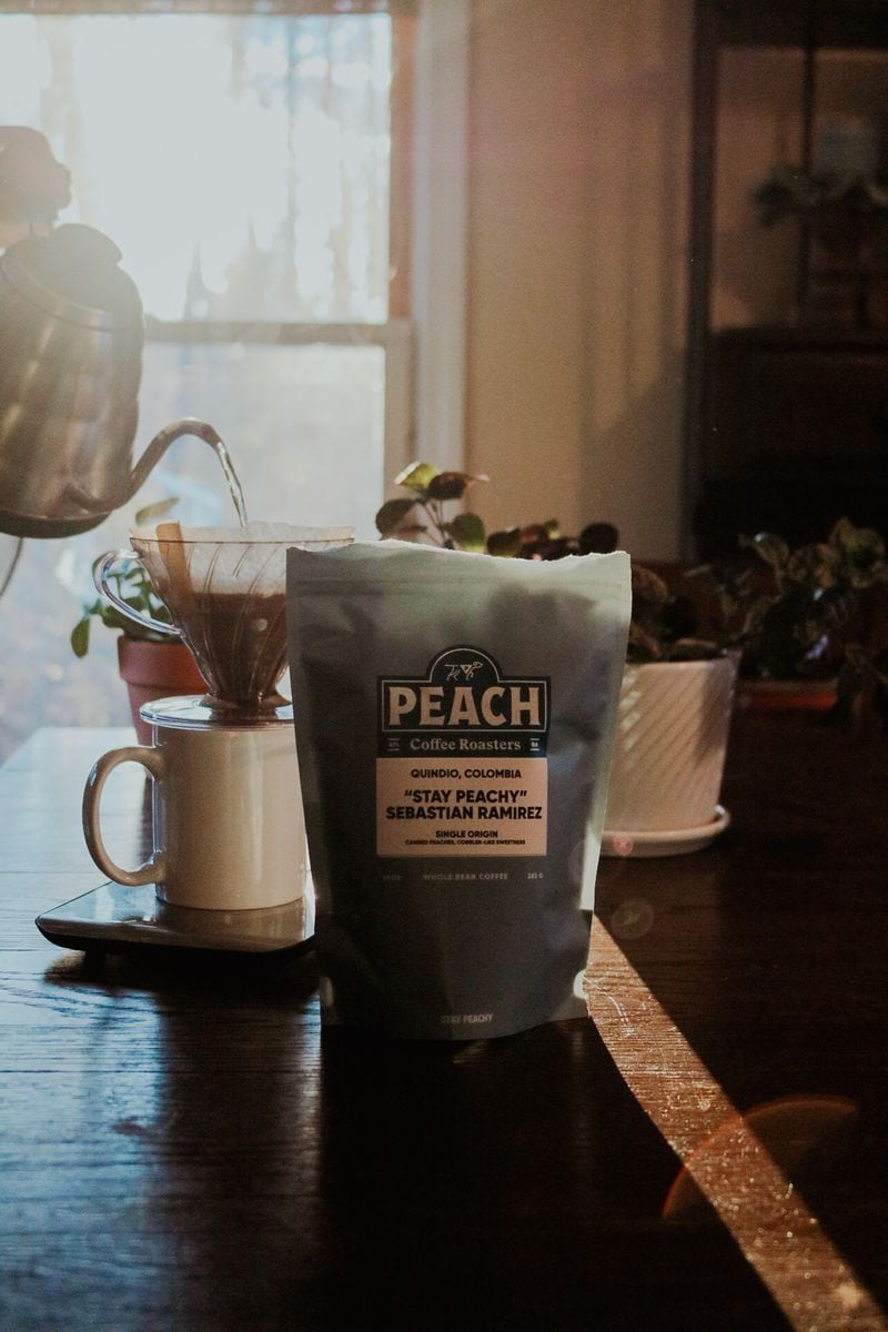 Stay Peachy coffee. Courtesy of Emma Roberts