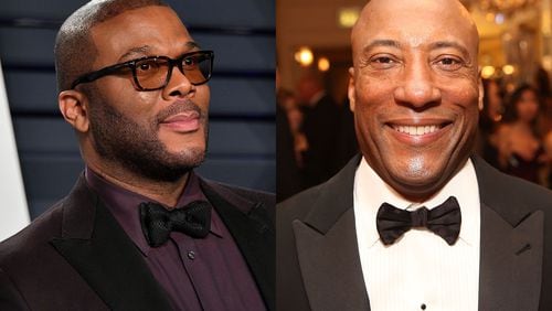 Tyler Perry and Byron Allen are both major players in the media world and both are interested in buying a majority stake in BET. FILE PHOTOS