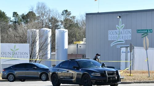 The deadly leak happened Thursday at the Foundation Food Group plant on Memorial Park Drive in Gainesville.
