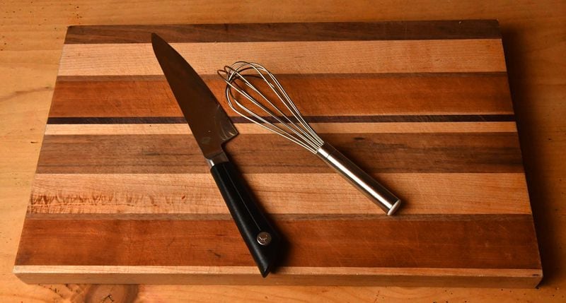 Sarah O'Brien's favorite kitchen tools include a nice cutting board, a sharp knife and a whisk. (CHRIS HUNT FOR THE ATLANTA JOURNAL-CONSTITUTION)