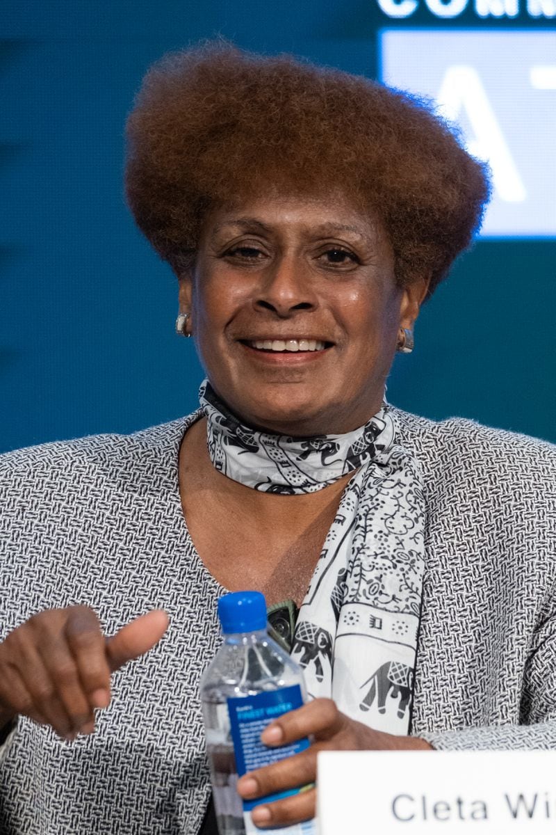 Cleta Winslow during a forum for Atlanta City Council candidates sponsored by the Committee for a Better Atlanta on June 8, 2021 in Atlanta. (Ben Gray for The Atlanta Journal-Constitution)