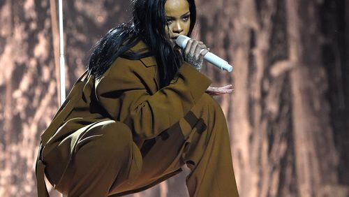 Rihanna at her March 27 show in Brooklyn (she hasn't allowed professional photographers to shoot other dates of the tour). PHOTO CREDIT: Kevin Mazur/Getty Images for Fenty Corp