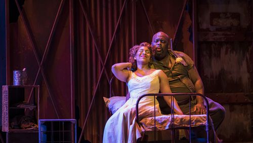 Morris Robinson performs as Porgy and Talise Trevigne performs as Bess in the Atlanta Opera’s production of “Porgy and Bess.” (Rafterman Photography)