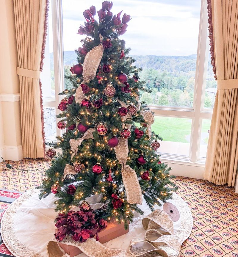 Balsam Hill partnered with Biltmore Estate to release the Balsam Hill Biltmore Collection of seasonal decorations for the holidays, which Marietta blogger Robin Gay used to decorate a tree featured at The Inn on Biltmore Estate. CONTRIBUTED BY ROBIN GAY