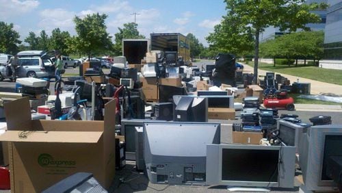 Electronics  recycling sponsored by the NFL will take place at Zoo Atlanta Saturday,  Jan. 19. CONTRIBUTED: ZOO ATLANTA
