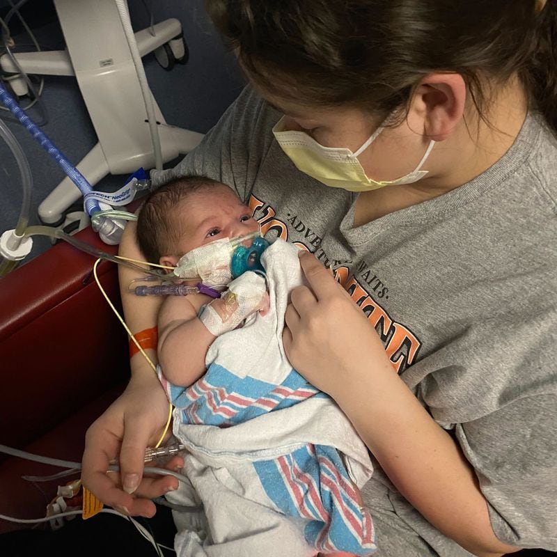 Alexis Ruby's newborn baby, Lincoln, was treated at Children's Healthcare of Atlanta for RSV.