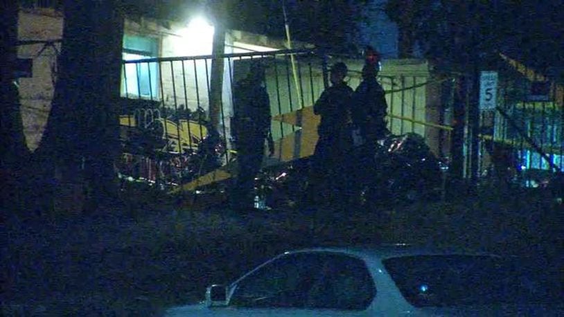 Police say five people were shot at the Strikers Motorcycle Club on Moreland Avenue around 3:30 a.m. Sunday. (Credit: Channel 2 Action News)