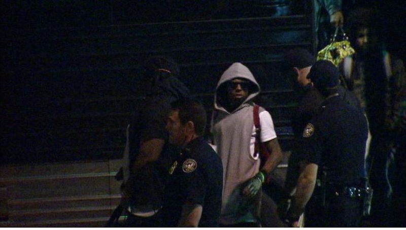 Lil Wayne’s tour buses were shot several times while driving on I-285 in Cobb County in 2015, authorities said. (Credit: Channel 2 Action News)