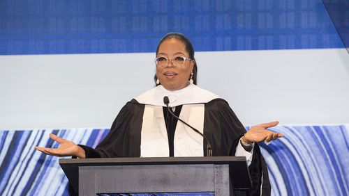 Oprah Winfrey speaking at the SCAD graduation Saturday, June 2, 2018 at the Georgia World Congress Center Photography Courtesy of SCAD