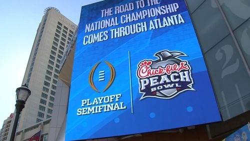 The prepping for this year’s Peach Bowl began while last year’s, in which Michigan State defeated Pittsburgh, was being played. No. 1 Georgia will face No. 4 Ohio State on Saturday night in Atlanta.
