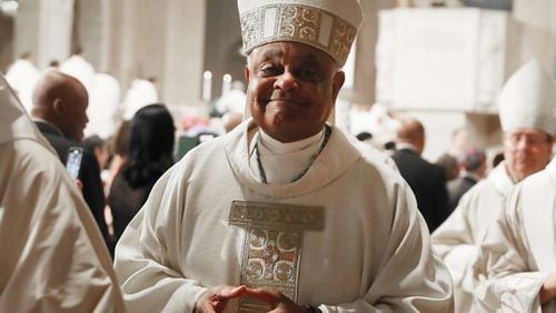 Archbishop of Washington, Wilton D. Gregory, participates in his Installation mass at the National Shrine of the Immaculate Conception, on May 21, 2019, in Washington, D.C. (Mark Wilson/Getty Images/TNS) 