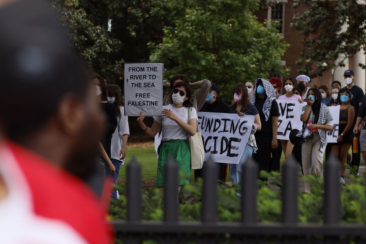 University of Georgia campus Pro-Gaza protest