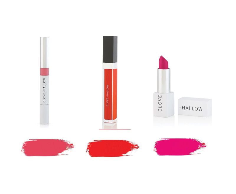 Lip colors from Clove and Hallow. CONTRIBUTED