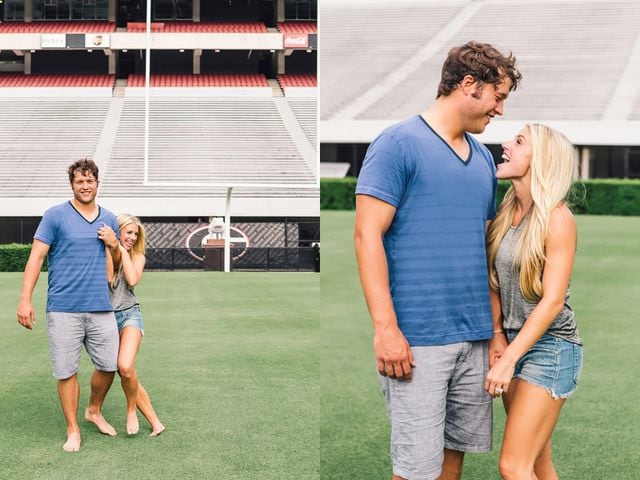Former Georgia quarterback and cheerleader will marry this year