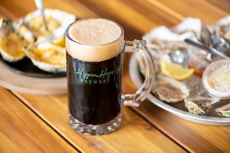 Hippin Hops Brewery Liar Liar Oyster Stout. (Mia Yakel for The Atlanta Journal-Constitution)