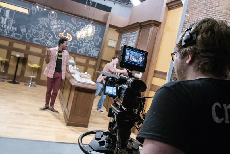 On the set of the SCAD TV sitcom “The Buzz” in Savannah, students are behind the scenes as well as in front of the cameras. CONTRIBUTED BY SAVANNAH COLLEGE OF ART AND DESIGN