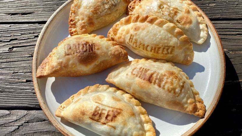 Belen de la Cruz has 13 empanadas on the menu; eight are vegetarian, and five are available gluten free.
Wendell Brock for The Atlanta Journal-Constitution