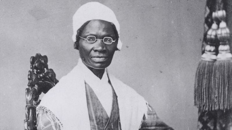 Sojourner Truth, a riveting public speaker, a powerful advocate for abolition and women's suffrage, was self-created phenomenon unlike any other in pre-Civil War America. Rivaling Frederick Douglass in her ability to sway a crowd, she gave a memorable speech in 1851 that is still repeated today, almost as a repertory performance. Unfortunately her words have been garbled. Photo: Smithsonian National Portrait