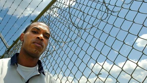 Genarlow Wilson in the prison yard at the Burrus Correctional Training Center in 2007.