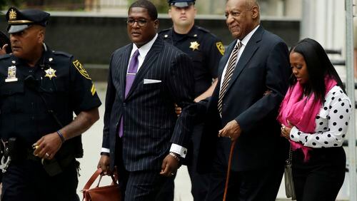 Bill Cosby arrives for his sexual assault trial at the Montgomery County Courthouse, Monday, June 5, 2017, in Norristown, Pa. (AP Photo/Matt Slocum)