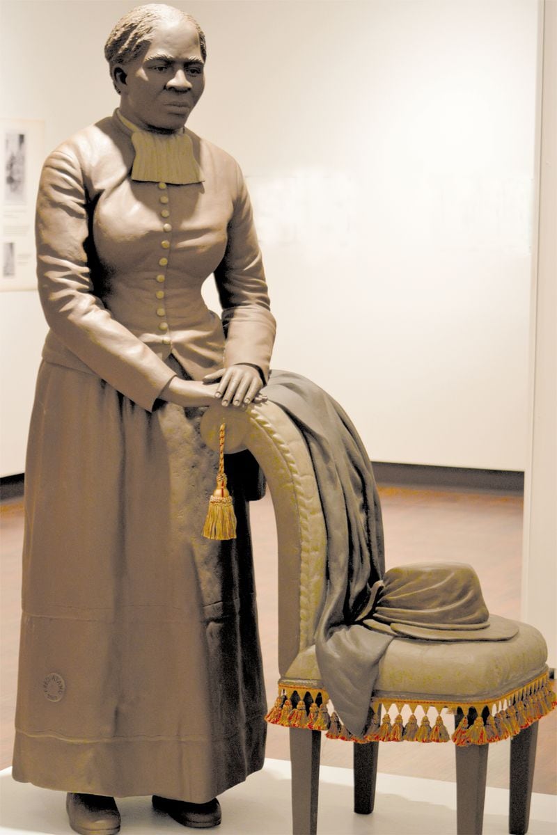 Harriet Tubman statue by Atlanta artist Fred Ajanogha, which is housed at the Tubman Museum in Macon. SPECIAL