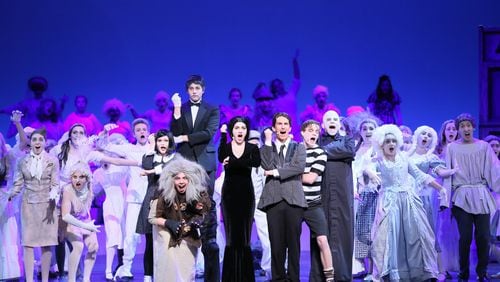The Johns Creek High School’s 2016 production of “The Addams Family” was among the competitors in last year’s Shuler Awards. This year’s finals in the Shuler competition (aka the Georgia High School Musical Theatre Awards) will take place Thursday at the Cobb Energy Centre. CONTRIBUTED BY SHULER AWARDS