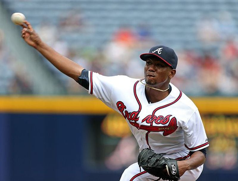 Julio Teheran will face the Rockies for the second time in six days, after pitching seven scoreless innings against them Sunday in Atlanta. ((Jason Getz/AJC file photo)