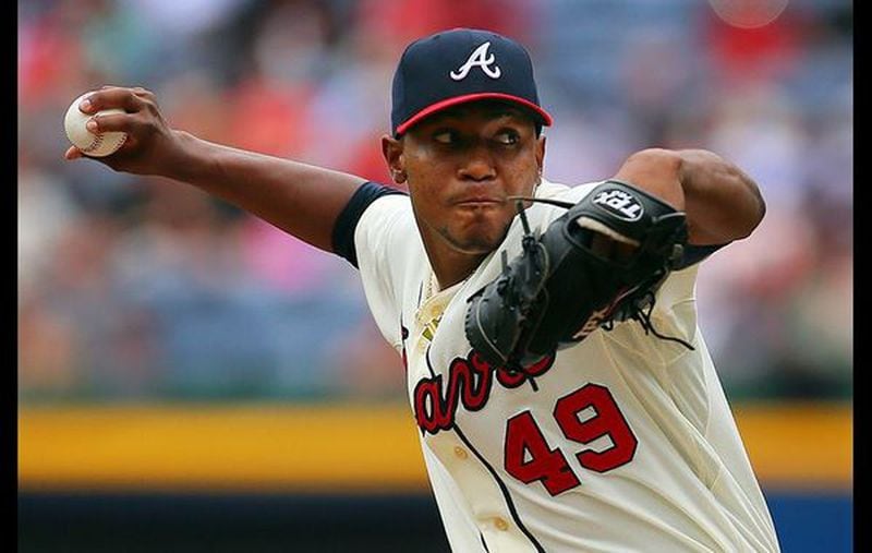 Julio Teheran has a 2.77 ERA and only one win to show for it. He'll face the Dodgers in Friday's series opener at a place where he's really struggled, Dodger Stadium. (Curtis Compton/AJC file photo)