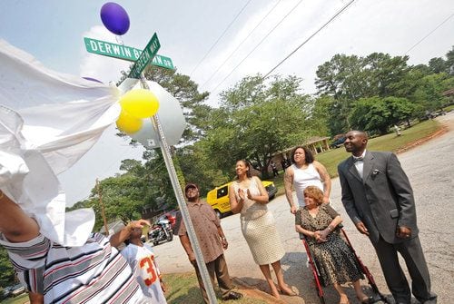 Derwin Brown's old street renamed for him