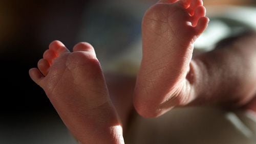 File photo of baby feet (Photo by Christopher Furlong/Getty Images)