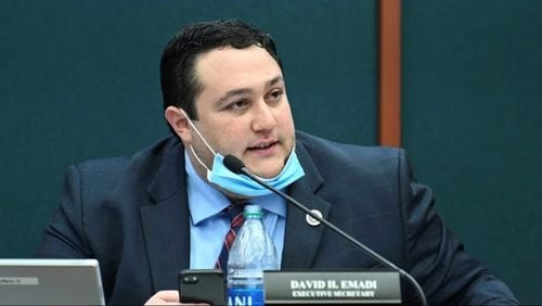 David Emadi, executive director of Georgia's ethics committee, said his agency is skeptical of the “lack of named donors” on a campaign finance report submitted by Manswell Peterson, a Democratic candidate for secretary of state.
