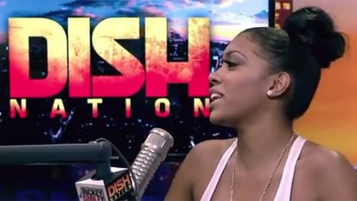 Porsha Williams appears on syndicated show "Dish Nation," seen in Atlanta on Fox 5 at midnight. CREDIT: Dish Nation