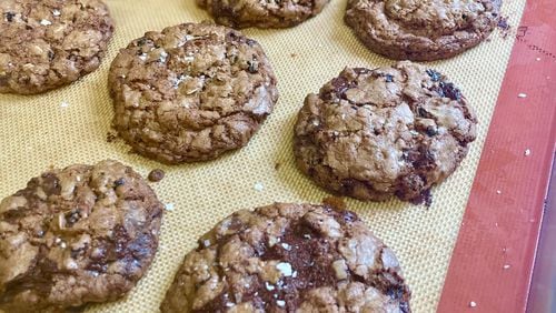 Dried Cherry Chocolate Oatmeal Cookies. (Sarah Dodge for The Atlanta Journal-Constitution)