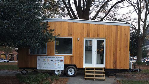 The “Resilient House” mobile office will be hosted by Atlanta businesses and organizations and used for Office of Resilience events.