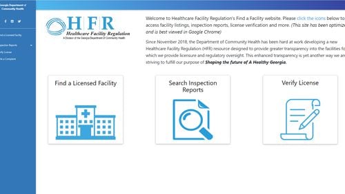 Early Thursday, the Georgia Department of Community Health launched a new website with inspection reports and other information on healthcare facilities. The state’s previous website had been offline since early December.