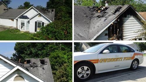 A Lawrenceville home was set on fire using an "accelerant," officials say.