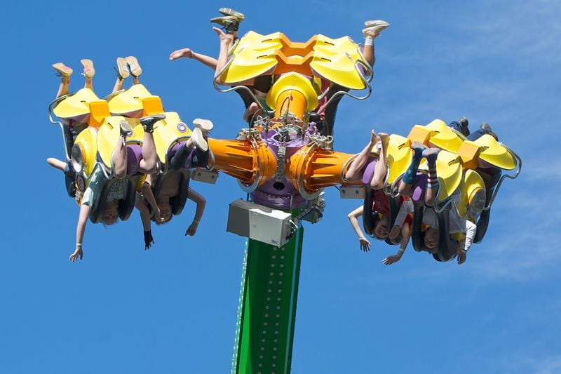 The festival features carnival rides. (Courtesy of Dunwoody Preservation Trust/James Barker)
