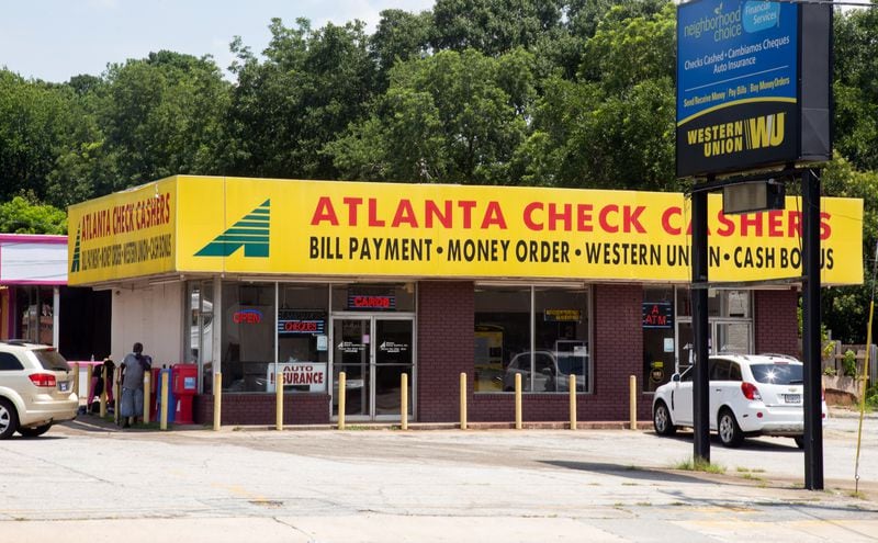 Federal data shows Atlanta Check Cashers, headquartered in Peachtree Corners, received a Paycheck Protection Program loan of between $350,000 and $1 million. This Atlanta Check Cashers office is on Glenwood Road in Decatur. STEVE SCHAEFER FOR THE ATLANTA JOURNAL-CONSTITUTION