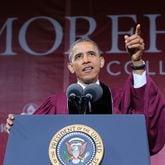 President Barack Obama delivers the commencement speech at Morehouse College on Sunday, May 19, 2013, in Atlanta.  CURTIS COMPTON / CCOMPTON@AJC.COM