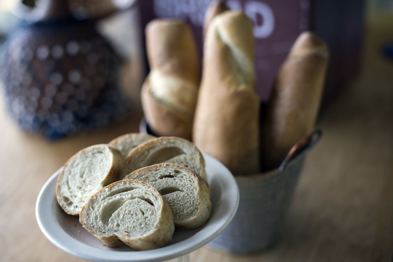 Unforgettable Bakery and Café in Savannah creates baked goods with Haitian roots such as its Haitian baguette. It is the bakery's version of what Haitians call pain haïtien. (Stephen B. Morton for The Atlanta Journal-Constitution)