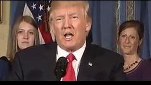 President Donald Trump, shown here speaking to the press about Obamacare in July, has threatened to end subsidy payments to insurers that currently help make the exchange marketplace work.