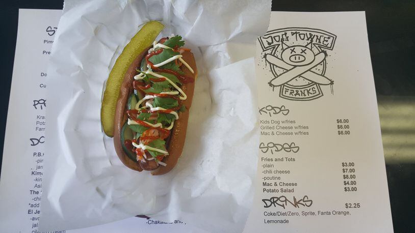 The Banh Mi Dog from Dog Towne Franks